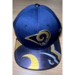 Los Angeles Rams Youth New Era 59FIFTY Fitted Hat Navy Gold NFL Cap